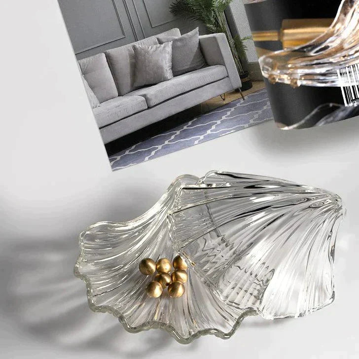 Luxury Modern Living Room Shell Copper Ceiling Lamp