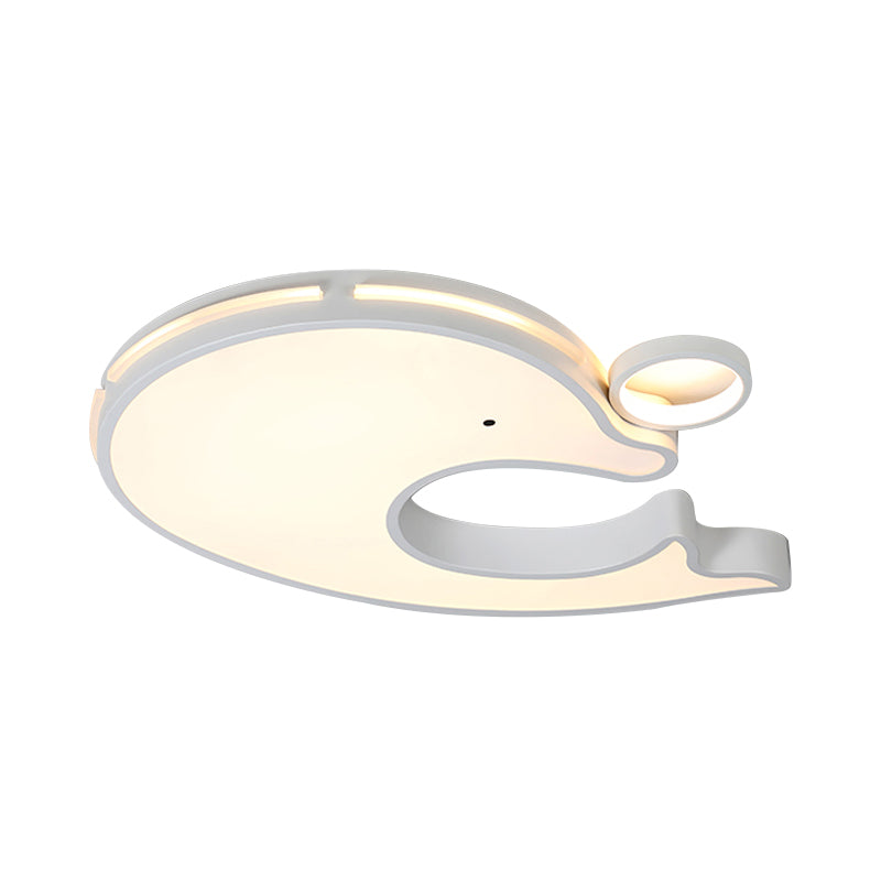 Adorable Acrylic Dolphin LED Ceiling Light - Perfect for Baby Room or Kindergarten!