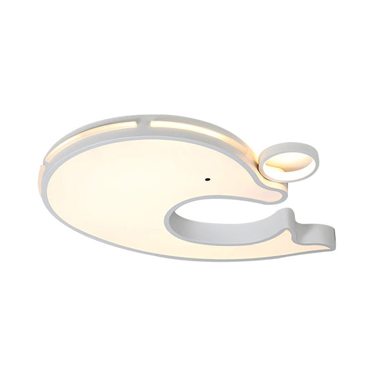 Adorable Acrylic Dolphin Led Ceiling Light - Perfect For Baby Room Or Kindergarten!