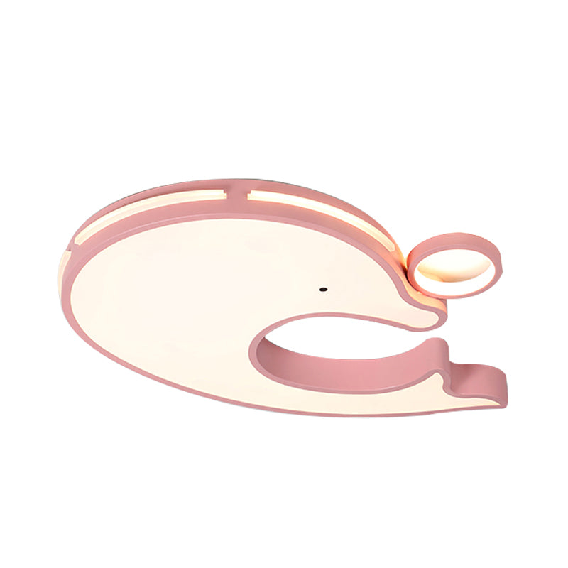 Adorable Acrylic Dolphin LED Ceiling Light - Perfect for Baby Room or Kindergarten!