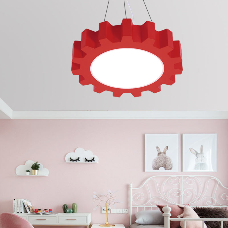 Colorful Led Pendant Light For Kindergarten Classroom Or Playroom Red / Warm 16