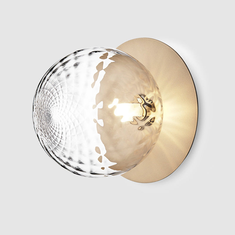 Contemporary Glass LED Flush Mount Ceiling Light - Stylish Lighting for Corridor