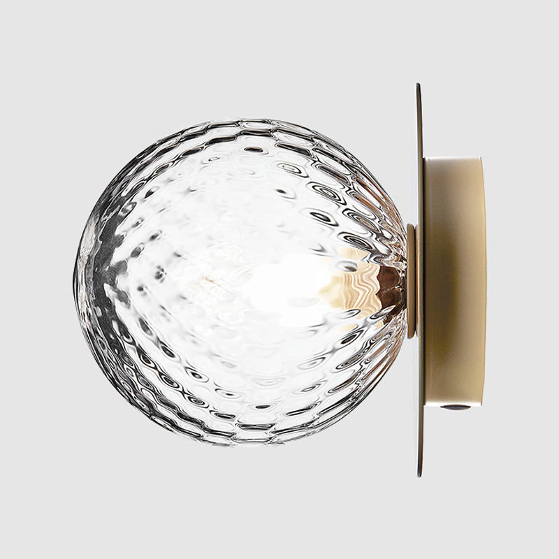 Contemporary Glass LED Flush Mount Ceiling Light - Stylish Lighting for Corridor