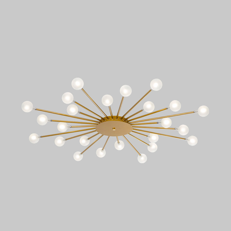 Modern Metal Led Close-To-Ceiling Light For Bedrooms 24 / Gold A