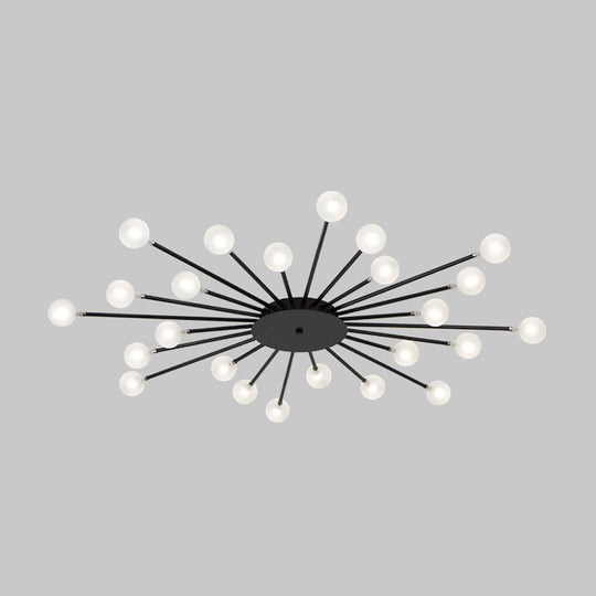 Modern Metal Led Close-To-Ceiling Light For Bedrooms