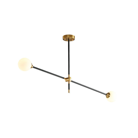 Modern Gold And Black Glass Pendant Chandelier - Molecular Design For Living Room Ceiling 2 /