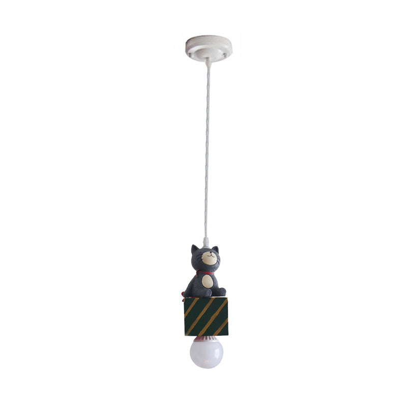 Contemporary Resin Animal Suspension Pendant Light For Dining Room Corridor And Kids