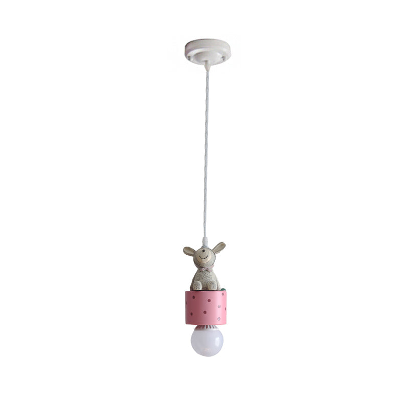 Contemporary Resin Animal Suspension Pendant Light For Dining Room Corridor And Kids