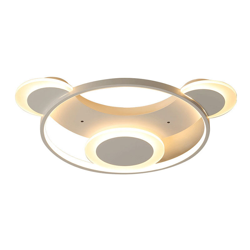 Plafonnier LED moderne en forme d'ours blanc