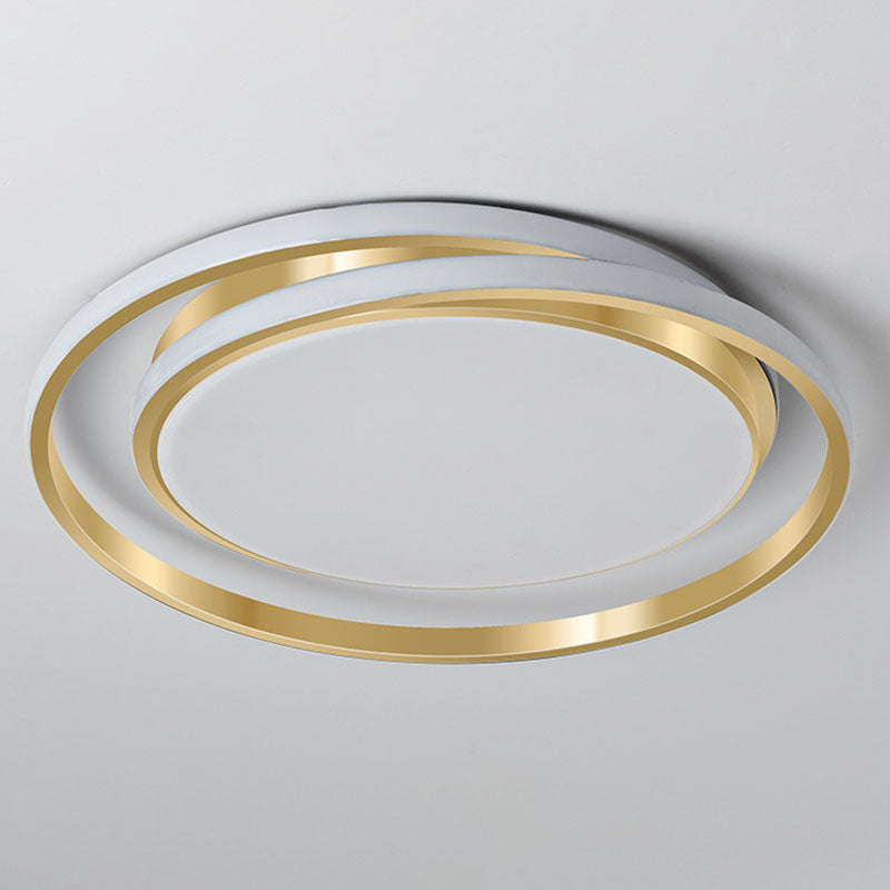 Minimalist LED Circle Flush Ceiling Light, Acrylic, Bedroom-Ready