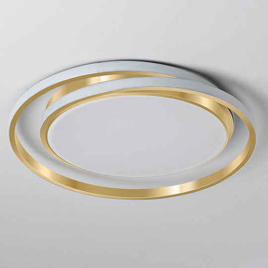 Minimalist Led Circle Flush Ceiling Light Acrylic Bedroom-Ready