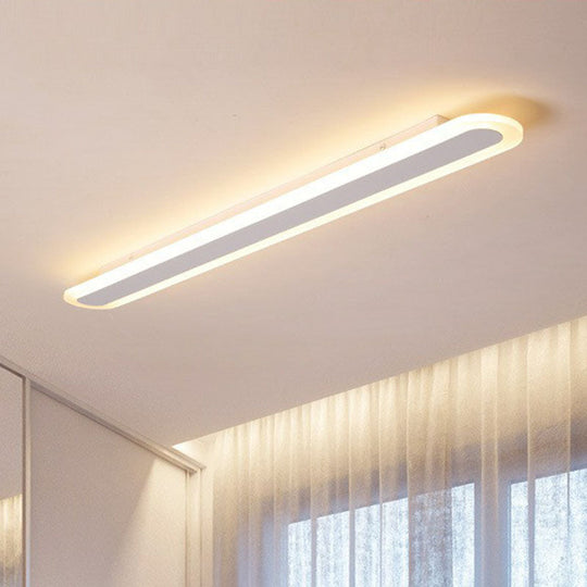 Ultra Thin Led Flush Mount - Minimalist Acrylic Lighting For Living Room