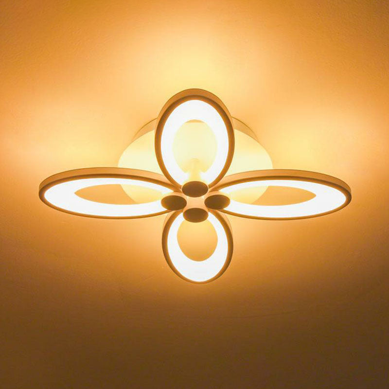 Modern Acrylic LED Semi Flush Mount Ceiling Light - Ideal for Living Room