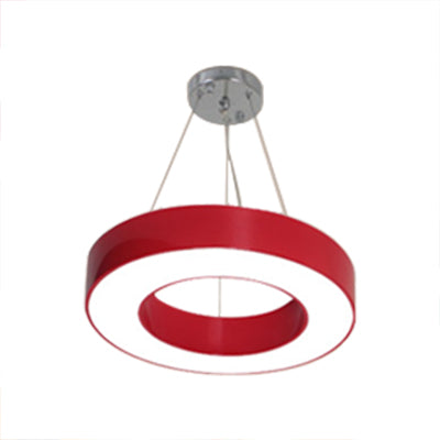 Adjustable Metal Drum Pendant Light with Integrated LED for Play Room