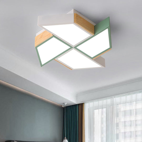 Nordic Style Toy Windmill Ceiling Lamp For Childs Bedroom