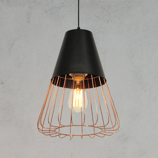 Nordic Style Geometric Metal Pendant Light for Restaurants