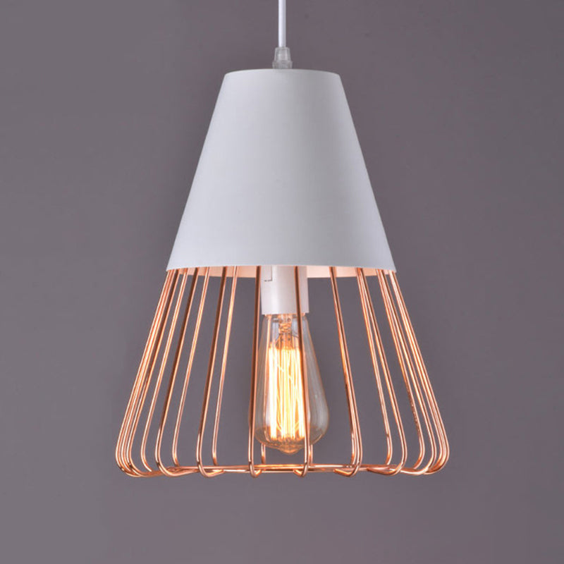 Nordic Style Geometric Metal Pendant Light for Restaurants