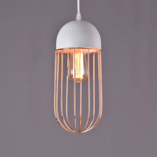 Nordic Style Geometric Metal Pendant Light for Restaurants