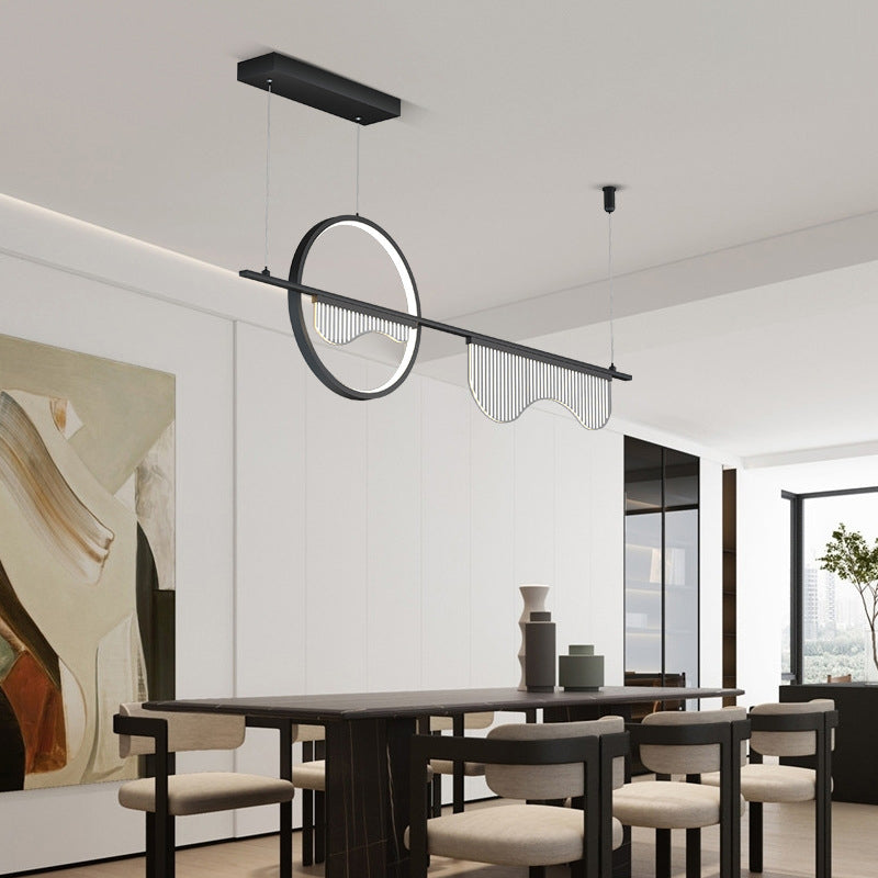 Contemporary Geometric Led Pendant Light For Dining Room Island