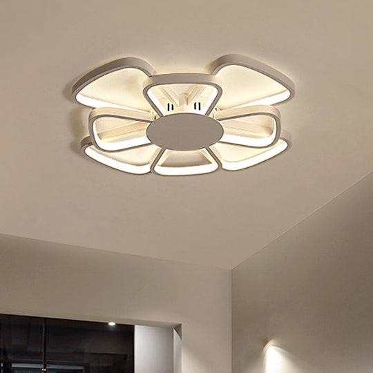 Windmill LED Flush Mount Ceiling Lamp for Living Room - Beautiful Acrylic Lighting