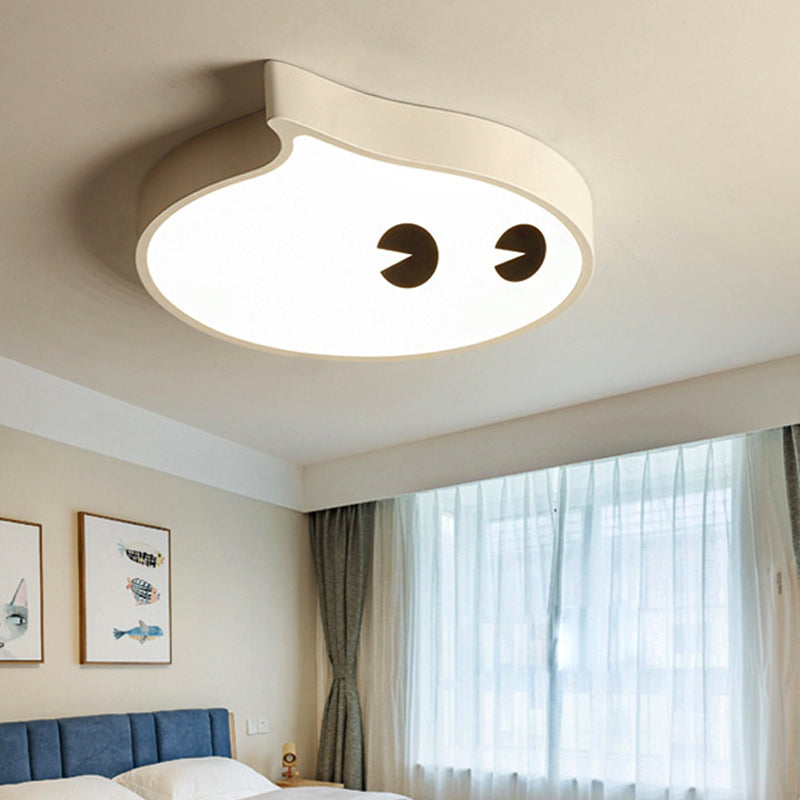 Cartoon Face Led Ceiling Lamp For Boys Bedroom