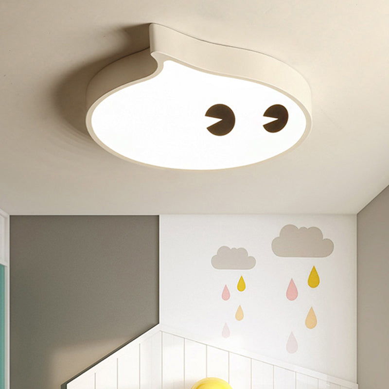 Cartoon Face Led Ceiling Lamp For Boys Bedroom