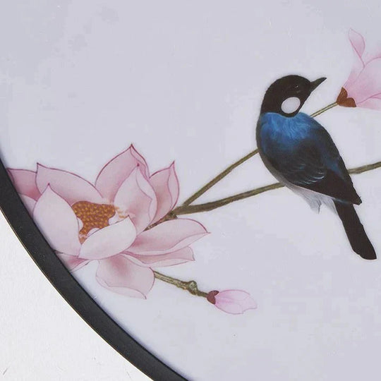 Modern New Flower Bird Round Bedroom Ceiling Lamp