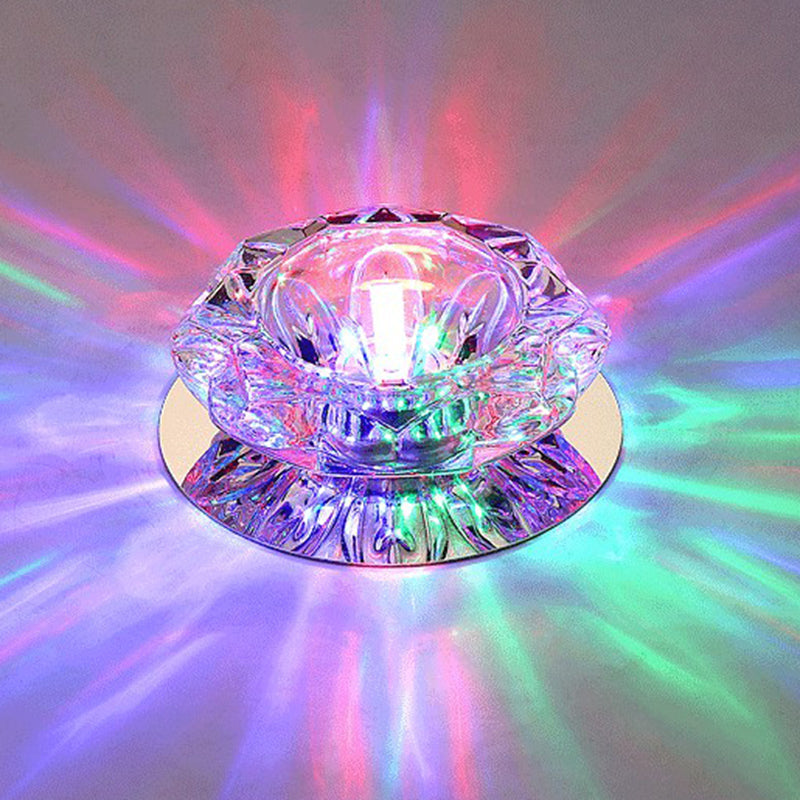 Blossom Crystal Flush Mount Led Ceiling Light For Entryway