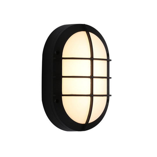 Modern Black Aluminum Led Wall Sconce For Courtyard Lighting / A