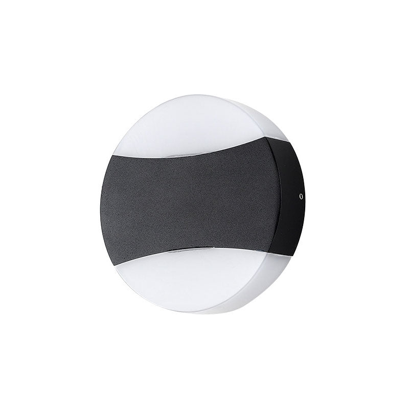 Modern Black Aluminum Led Wall Sconce Light Fixture For Patio