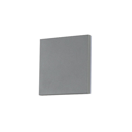 Modern Geometric Led Wall Sconce In Sleek Aluminum - Grey