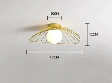 Modern And Simple Cloakroom Light Entrance Porch Lamp Corridor Single Gold Big / White Light Ceiling