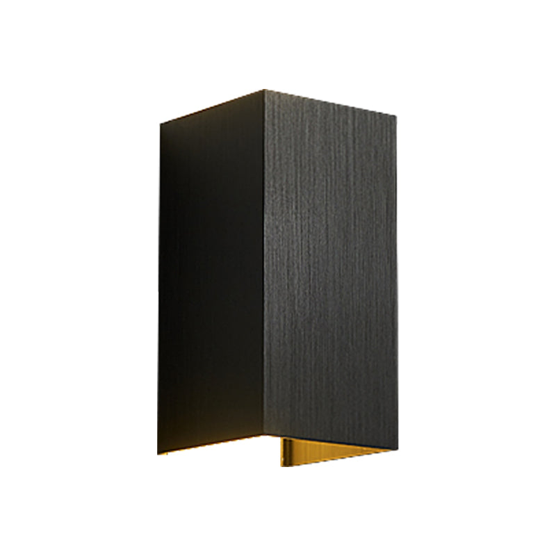 Contemporary Led Wall Sconce In Metal Gold/Coffee/Grey For Bedroom