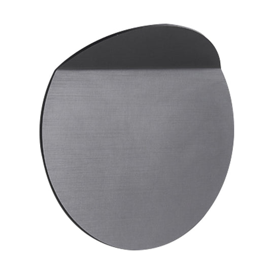 Modern Round Metal Wall Sconce Light - Black/Grey/White Led Corridor Mount