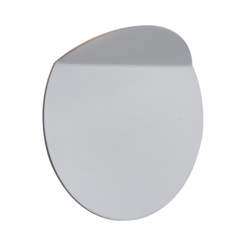 Modern Round Metal Wall Sconce Light - Black/Grey/White Led Corridor Mount