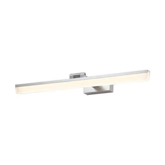 Contemporary Metal Led Vanity Sconce - 16.5/28/22.5 Wide Black/Silver/Coffee Adjustable Lighting