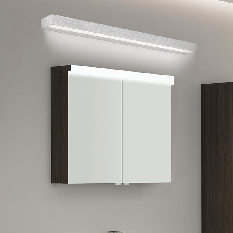 Contemporary Black/Silver Led Vanity Light In White/Warm For Linear Sconce - 16/19.5/23.5 Wide