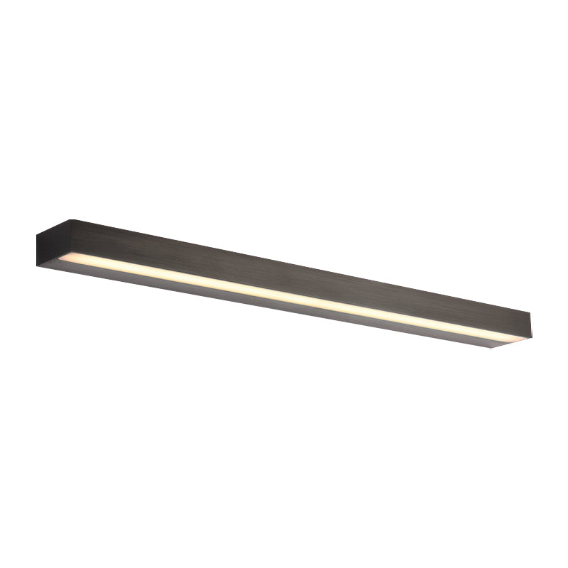 Contemporary Black/Silver Led Vanity Light In White/Warm For Linear Sconce - 16/19.5/23.5 Wide