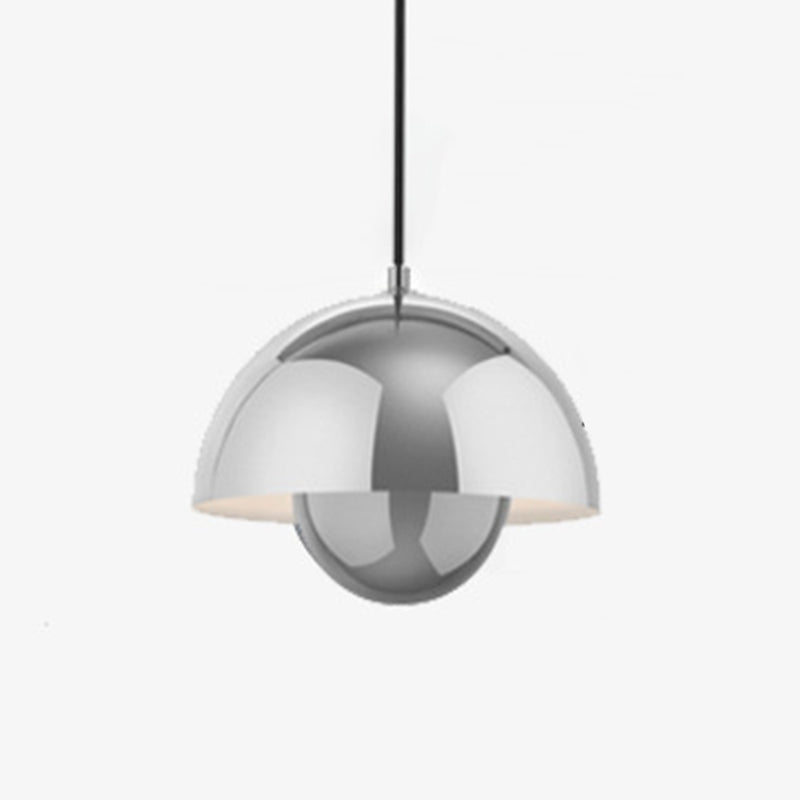 Nordic Style Bud-Shaped Pendant Ceiling Light for Dining Room - Metallic Finish