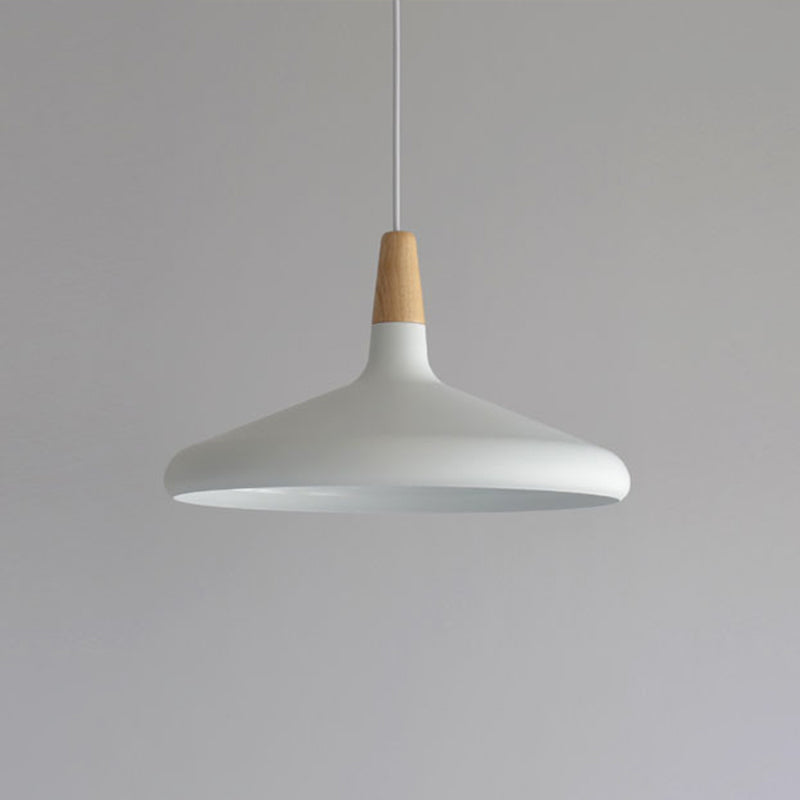 Algenib - Sleek Cone Shade Ceiling Light Simplicity Metallic 1 Head Dining Room Pendant Fixture