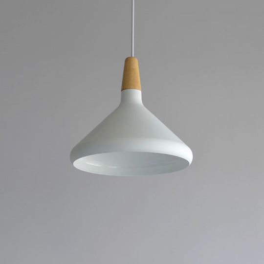 Algenib - Sleek Cone Shade Ceiling Light Simplicity Metallic 1Â Head Dining Room Pendant Light Fixture