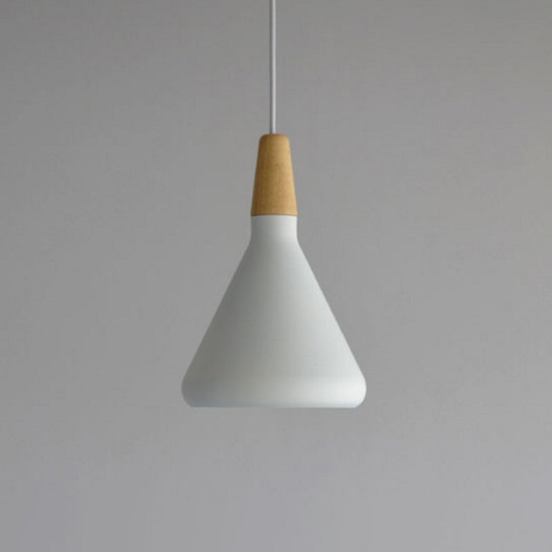 Algenib - Sleek Cone Shade Ceiling Light Simplicity Metallic 1 Head Dining Room Pendant Fixture