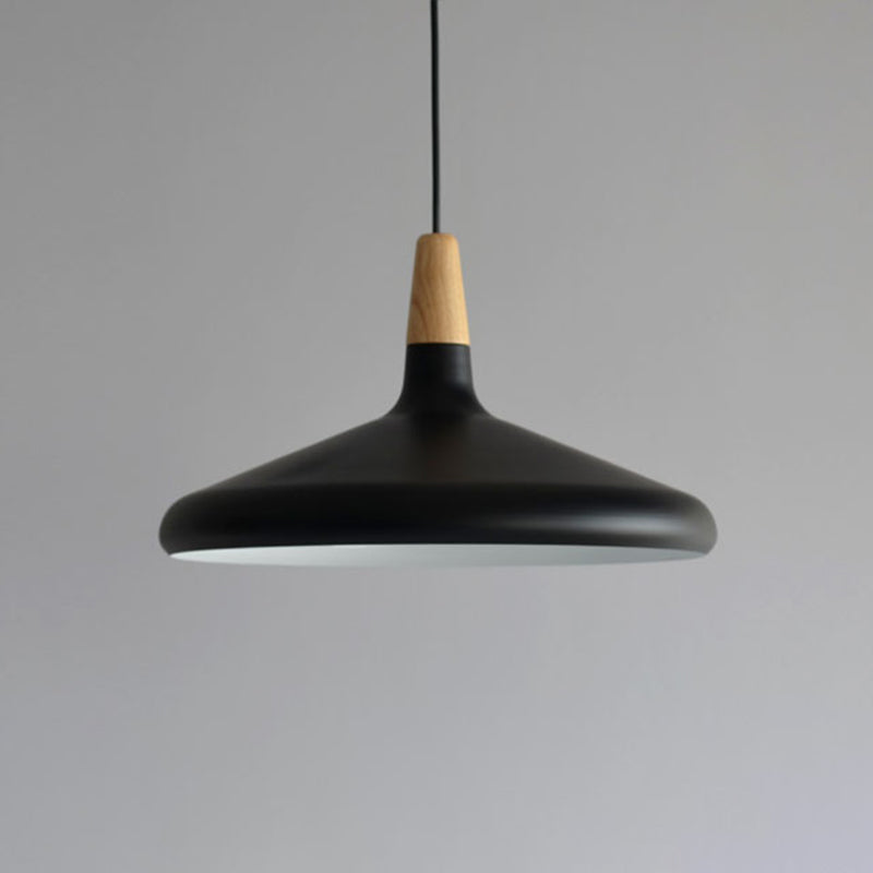 Algenib - Sleek Cone Shade Ceiling Light Simplicity Metallic 1 Head Dining Room Pendant Fixture