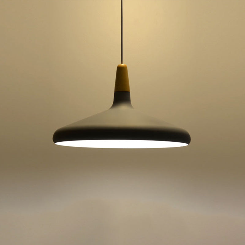 Algenib - Sleek Cone Shade Ceiling Light Simplicity Metallic 1 Head Dining Room Pendant Fixture