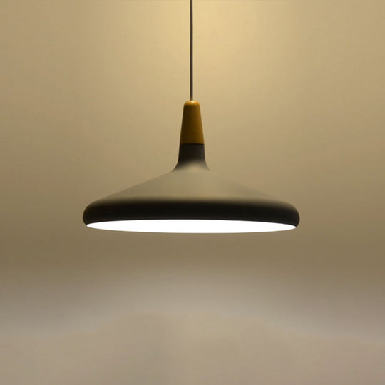 Algenib - Sleek Cone Shade Ceiling Light Simplicity Metallic 1 Head Dining Room Pendant Fixture