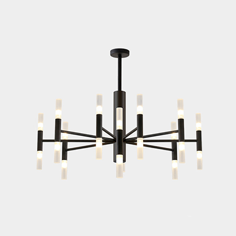 Modern Radial Led Chandelier Light For Living Room Ceiling