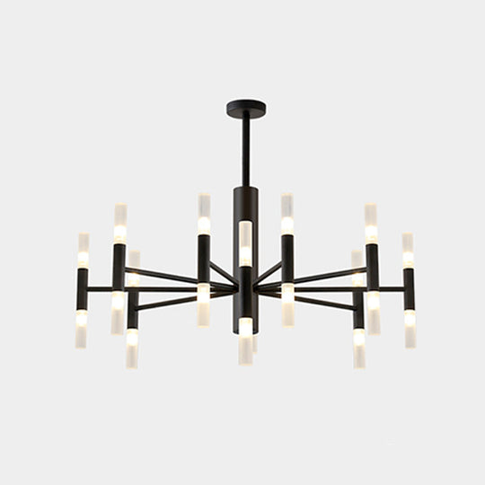 Modern Radial Led Chandelier Light For Living Room Ceiling