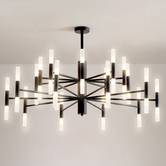 Modern Radial Led Chandelier Light For Living Room Ceiling