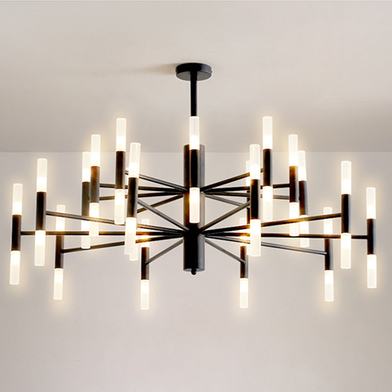 Modern Radial Led Chandelier Light For Living Room Ceiling