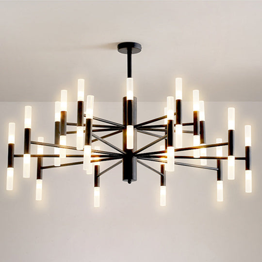 Modern Radial Led Chandelier Light For Living Room Ceiling